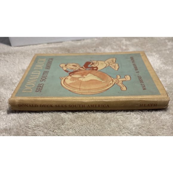 Donald Duck Sees South America Walt Disney Palmer 1945 Hardcover Storybook - Picture 9 of 13